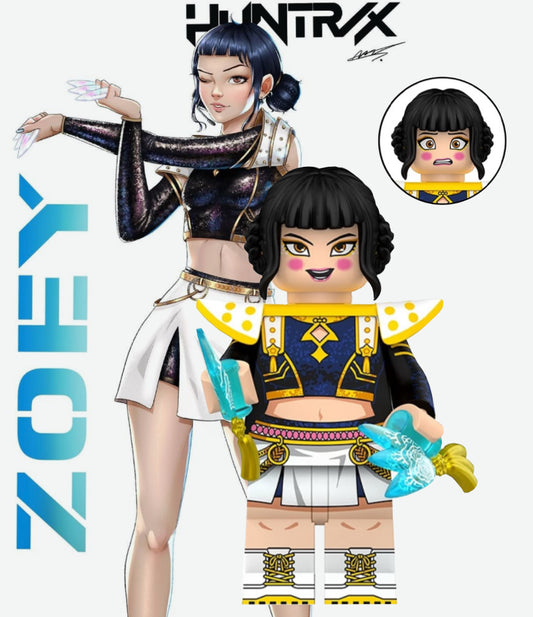♥️♥️♥️MINIFIGURE K-POP DÉMON HUNTER UNIVERS : ZOEY ♥️♥️♥️custom