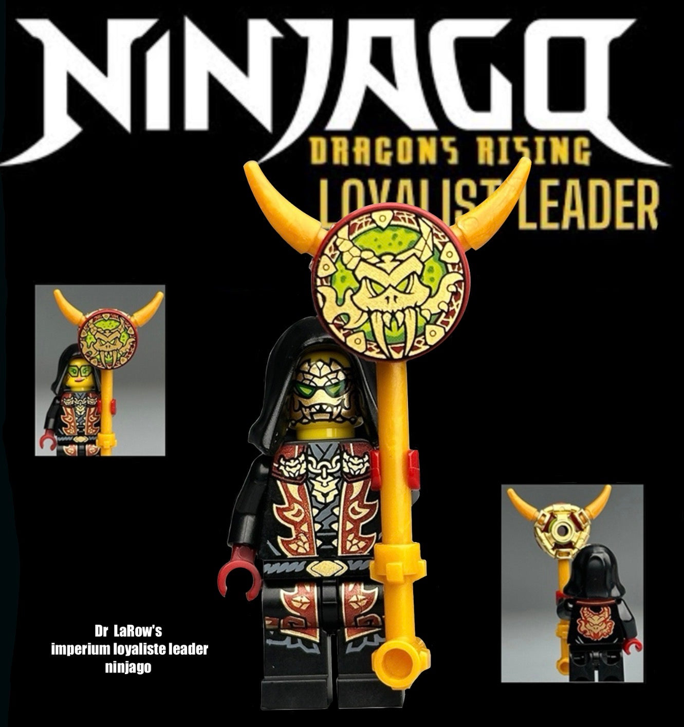 ⭐️ ⭐️ ⭐️MINIFIGURE NINJAGO DRAGONS, RISING UNIVERS: Dr LaRow’s Impérium loyaliste leader  ⭐️ ⭐️ ⭐️ CUSTOM