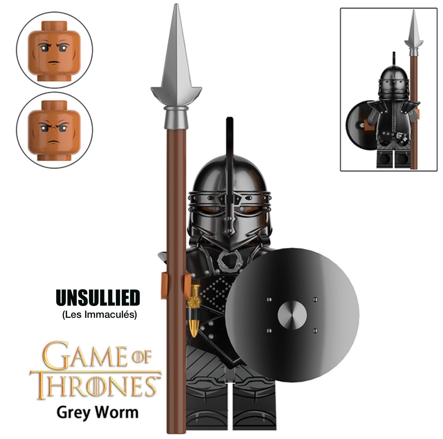 PREVENTE MINIFIGURE GAME OF THRONES UNIVERS: UNSULLIED (version A) Custom Disponibilité fin septembre 2026
