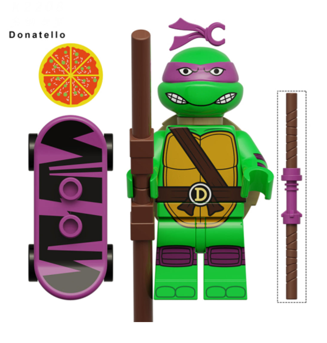 MINIFIGURE TORTUE NINJA UNIVERS: DONATELLO Custom