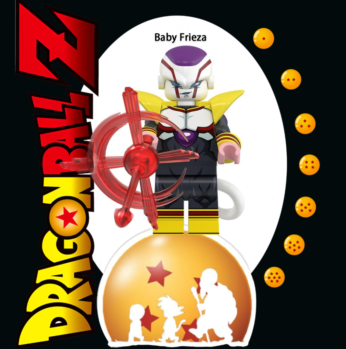 PREVENTE MINIFIGURE DRAGON BALL Z UNIVERS: BABY FRIEZA Custom Disponibilité fin janvier 2026