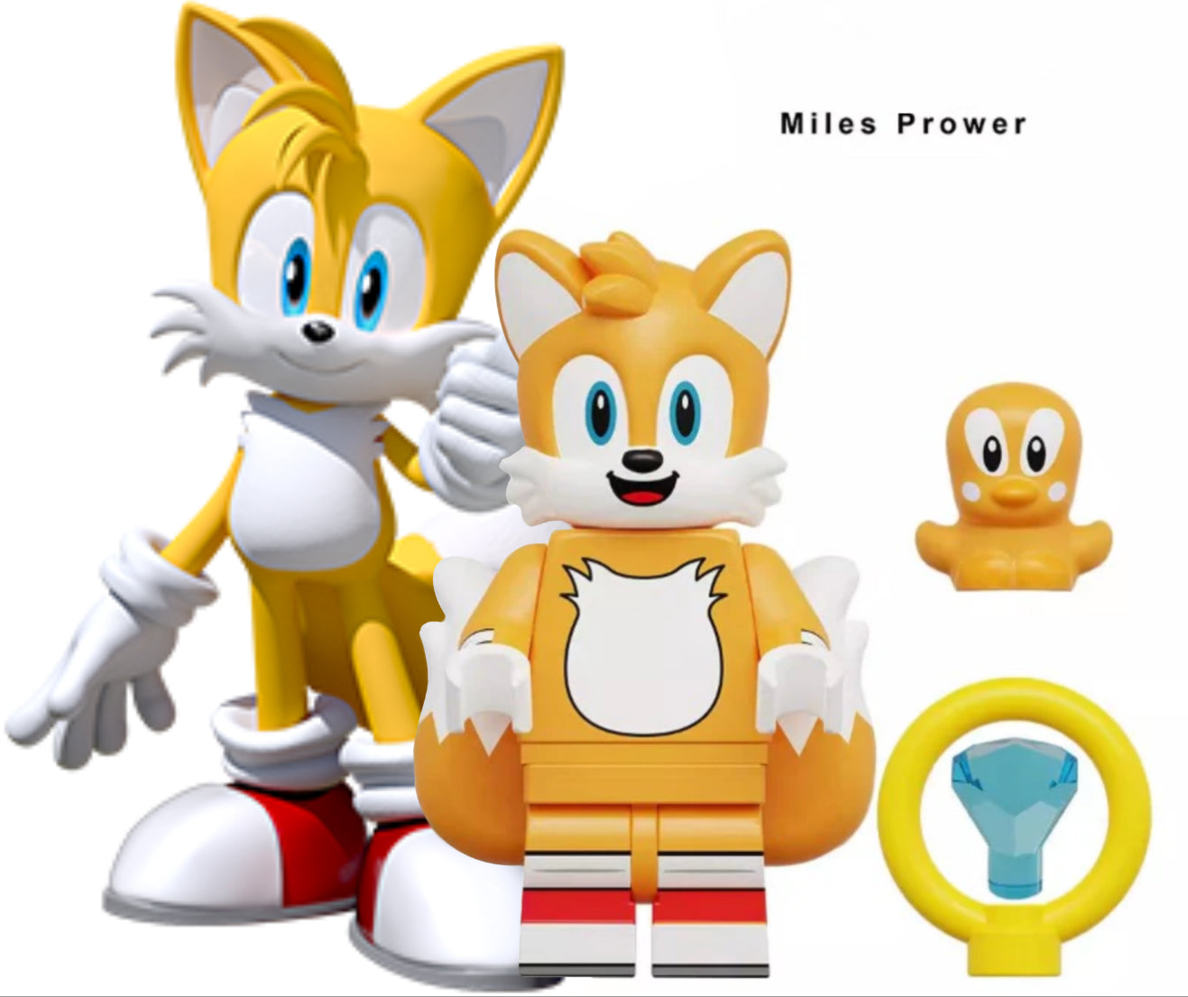 MINIFIGURE  SONIC UNIVERS : MILES PROWER Custom