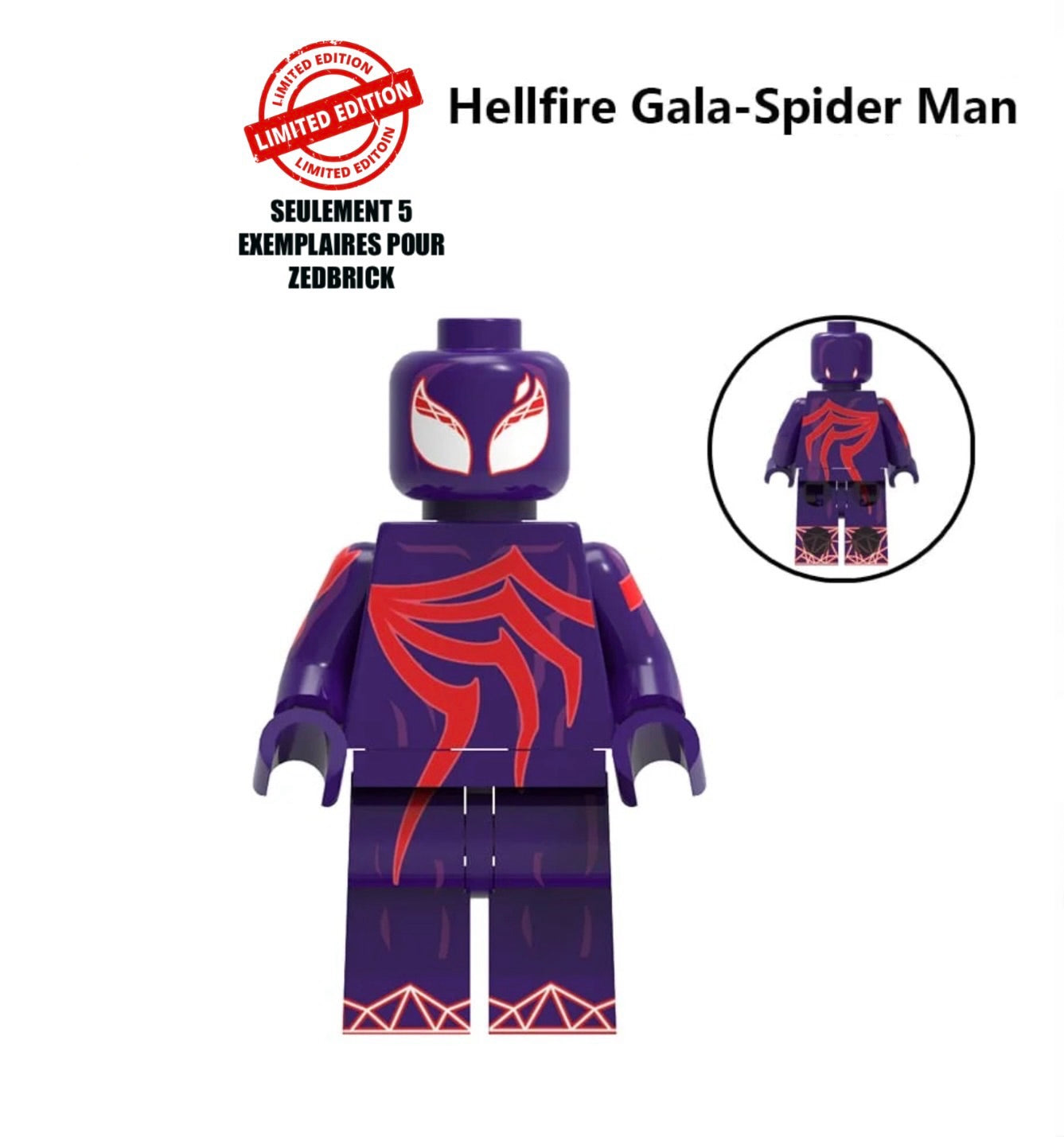 ⭐️⭐️⭐️MINIFIGURE MARVEL UNIVERS EDITION LIMITÉE : HEILFIRE GALA SPIDERMAN ⭐️⭐️⭐️custom