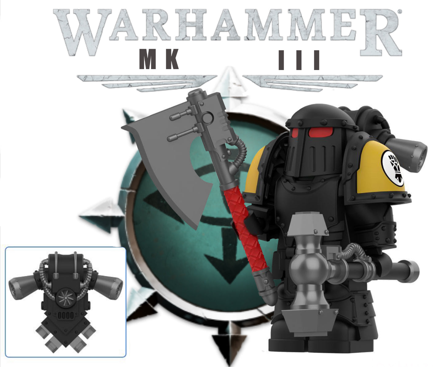 PREVENTE ♥️♥️MINIFIGURE WARHAMMER 40K UNIVERS: MKIII ♥️♥️custom Disponibilité mi-Novembre 2025