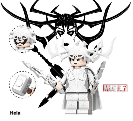 PREVENTE MINIFIGURE MARVEL UNIVERS: HELA "Whitf….if" custom Disponibilité Juin 2025