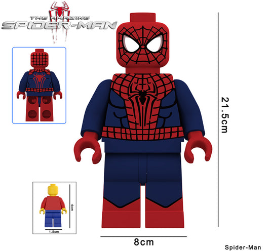 PREVENTE♥️♥️♥️GIANT MINIFIGURE MARVEL UNIVERS: THE AMAZING SPIDERMAN 21,5CM ♥️♥️♥️custom Disponibilité Minifigures fin janvier 2026
