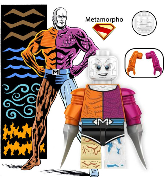 PREVENTE MINIFIGURE DC UNIVERS(SUPERMAN LEGACY): METAMORPHO custom Disponibilité Juin 2025
