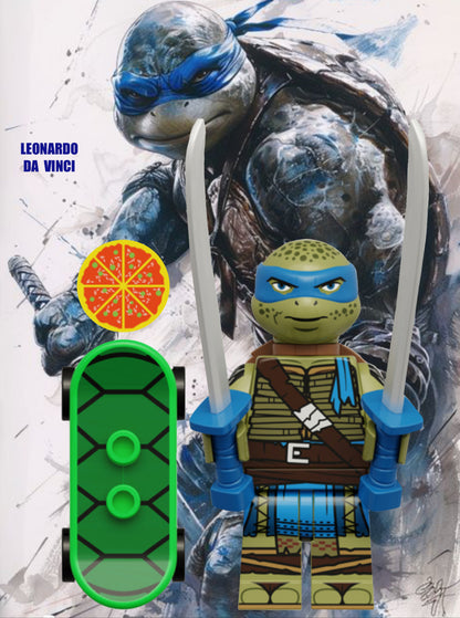 MINIFIGURE TORTUE NINJA UNIVERS: LEONARDO Custom