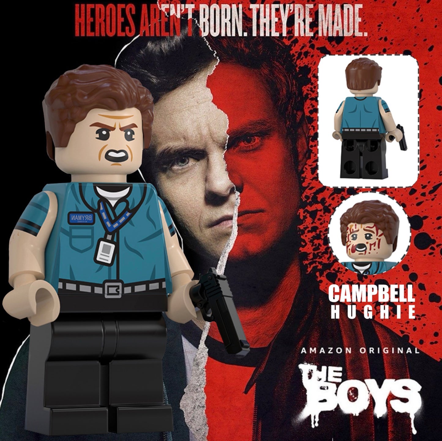 PREVENTE MINIFIGURE THE BOYS UNIVERS: HUGHIE CAMPBELL custom Disponibilité mi-septembre 2026
