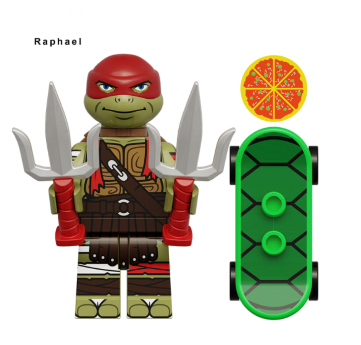 MINIFIGURE TORTUE NINJA UNIVERS: RAPHAËL Custom