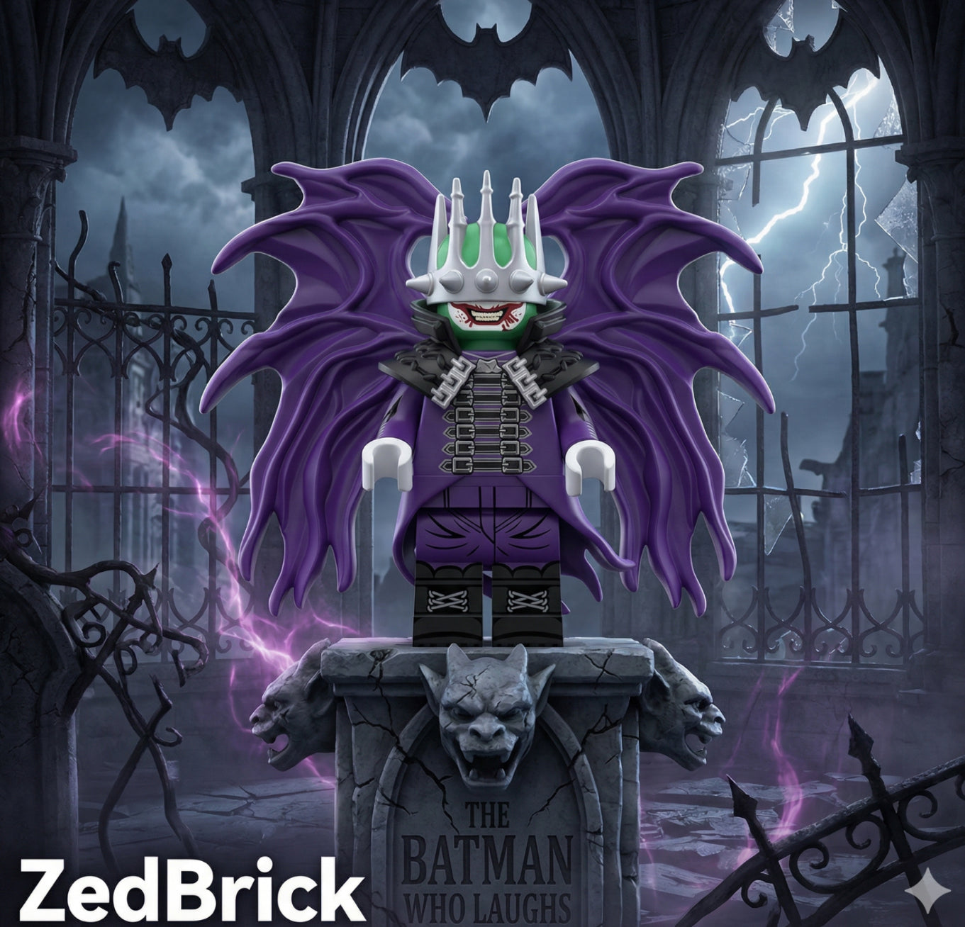 PREVENTE♥️♥️MINIFIGURE DC UNIVERS: ♥️♥️♥️THE BATMAN WHO LAUGHS custom Disponibilité Minifigures fin janvier 2026