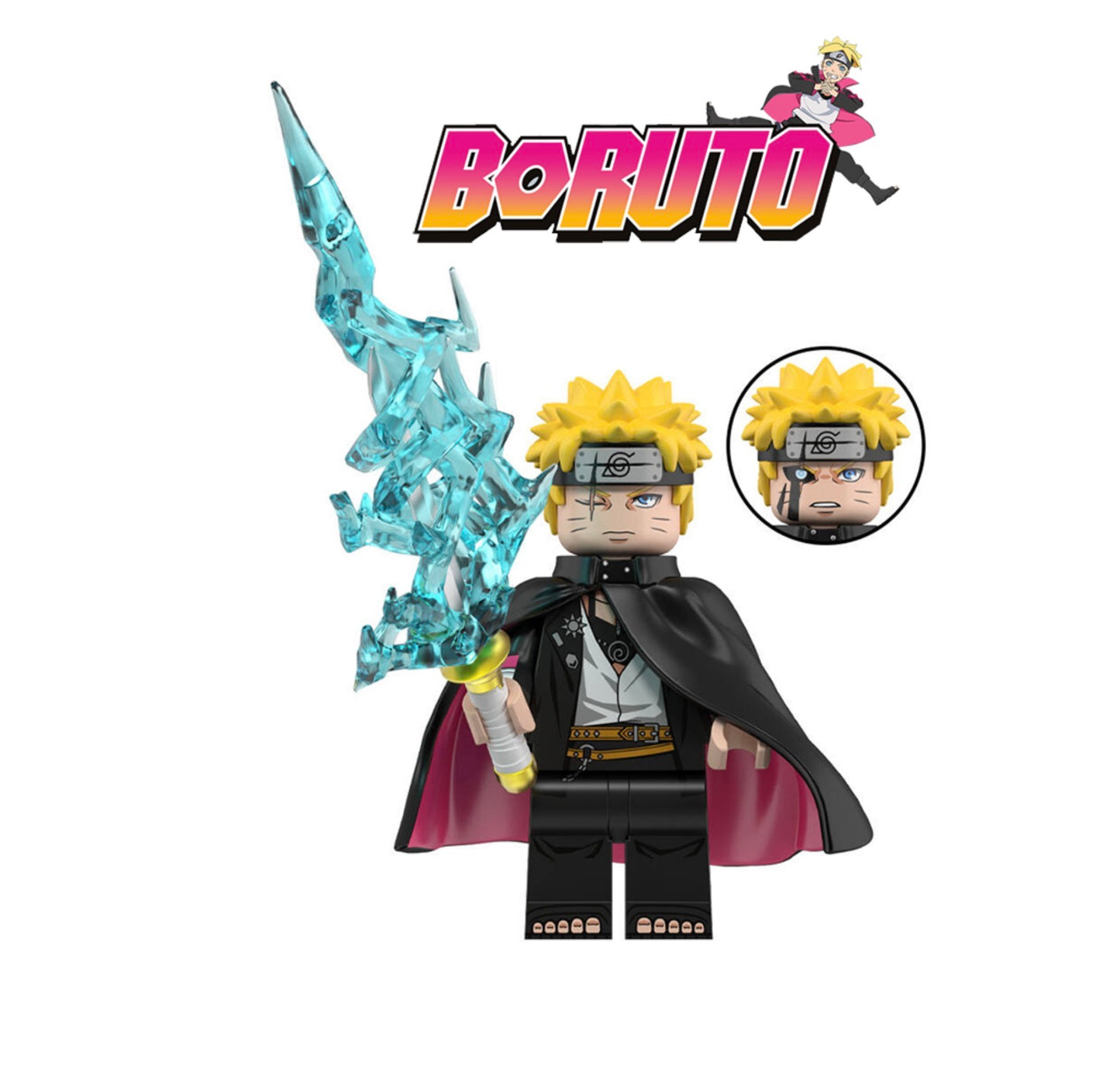 PREVENTE ÉDITION LIMITÉE ⭐️⭐️⭐️MINIFIGURE NARUTO UNIVERS: UZUMAKI BORUTO ⭐️⭐️⭐️ custom Disponibilité fin juin 2026