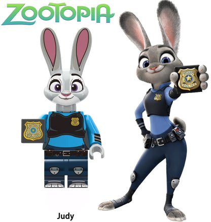 ⭐️ ⭐️ DISNEY MINIFIGURE ZOOTOPIA UNIVERS: JUDY COP ⭐️ ⭐️ custom