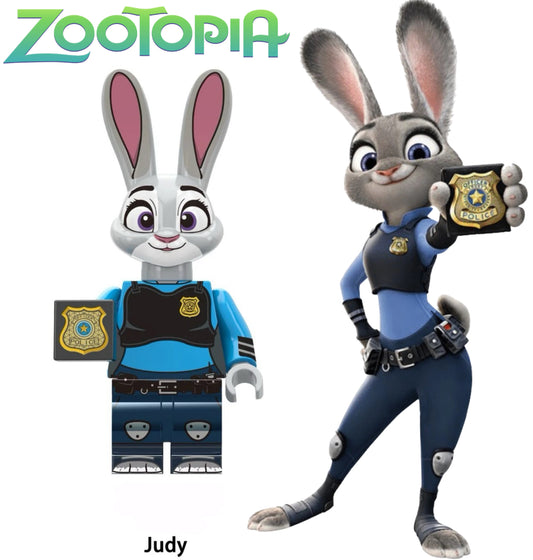 ⭐️ ⭐️ DISNEY MINIFIGURE ZOOTOPIA UNIVERS: JUDY COP ⭐️ ⭐️ custom