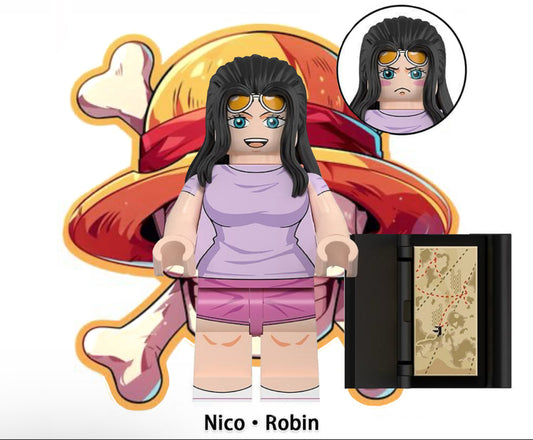 PREVENTE♥️♥️BIG MINIFIGURE ONE PEACE UNIVERS: NICO.ROBIN ♥️♥️custom Disponibilité février 2025