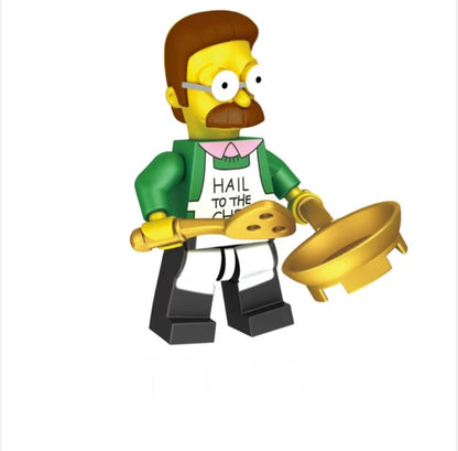 MINIFIGURE THE SIMPSON UNIVERS : NED FLANDERS custom