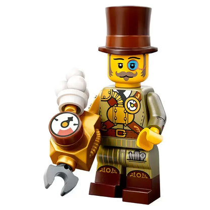 PREVENTE MINIFIGURE SÉRIES 27: L'INVENTEUR STEAMPUNK "socle+fascicule" custom Disponibilité fin janvier 2025