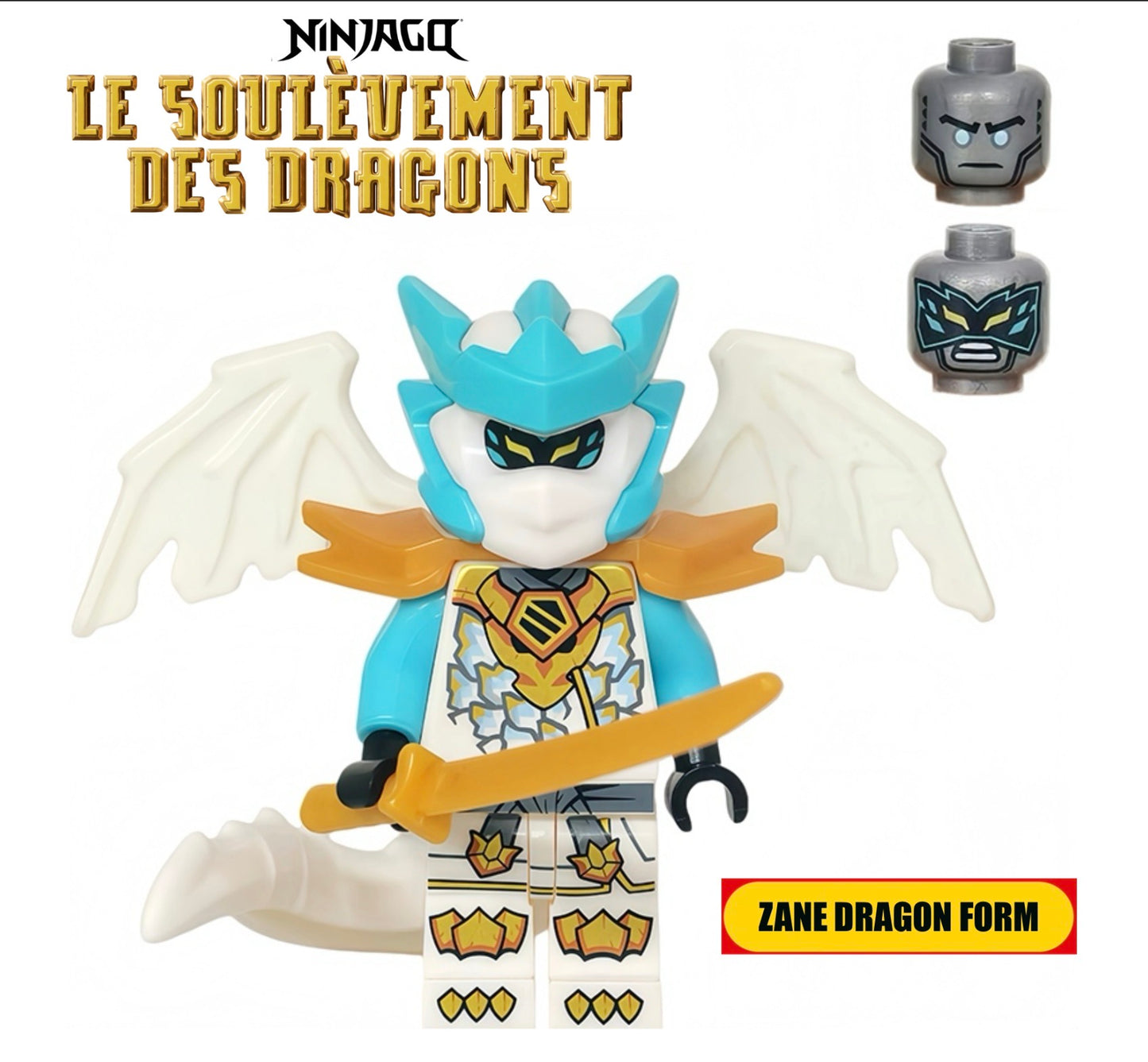 ⭐️ ⭐️MINIFIGURE NINJAGO UNIVERS: ZANE DRAGON FORM ⭐️ ⭐️ CUSTOM Disponibilité fin avril 2026