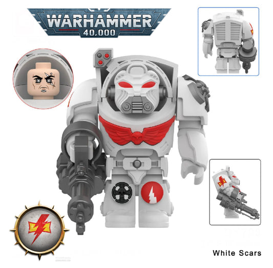 MINIFIGURE WARHAMMER 40K UNIVERS: WHITE SCARS custom