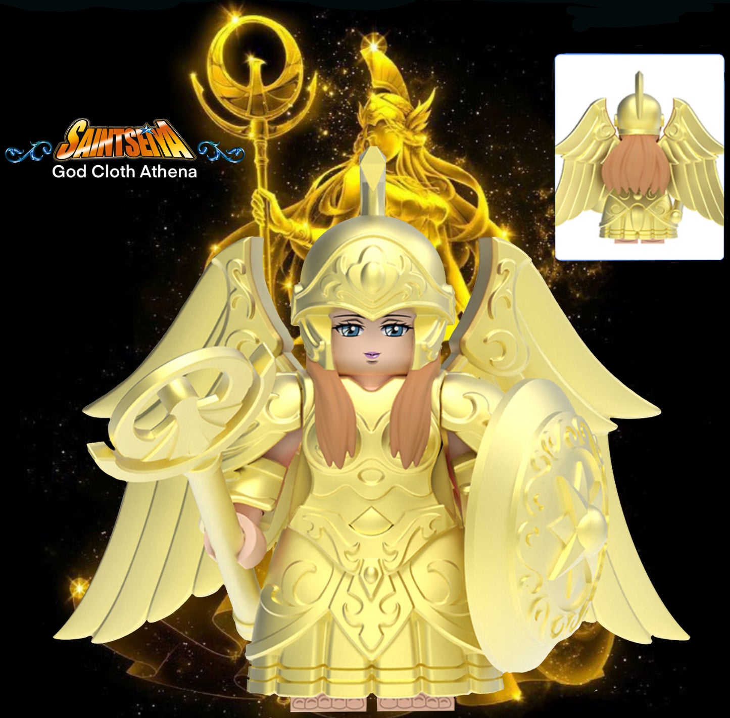 MINIFIGURE SAINT SEIYA UNIVERS: GOD CLOTH ATHENA custom