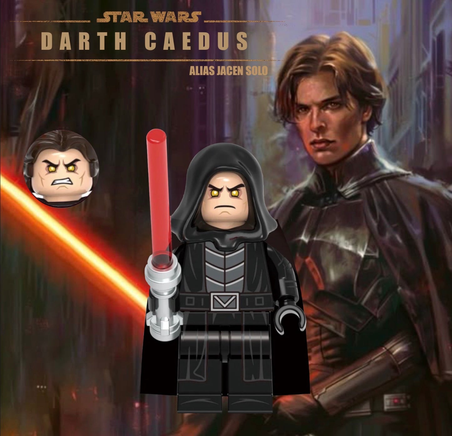 PREVENTE MINIFIGURE STAR WARS UNIVERS: DARTH CAEDUS Custom Disponibilité fin juillet 2026