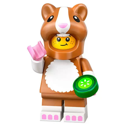 PREVENTE MINIFIGURE SÉRIES 27: HAMSTER COSTUME FAN "socle+fascicule" custom Disponibilité fin janvier 2025