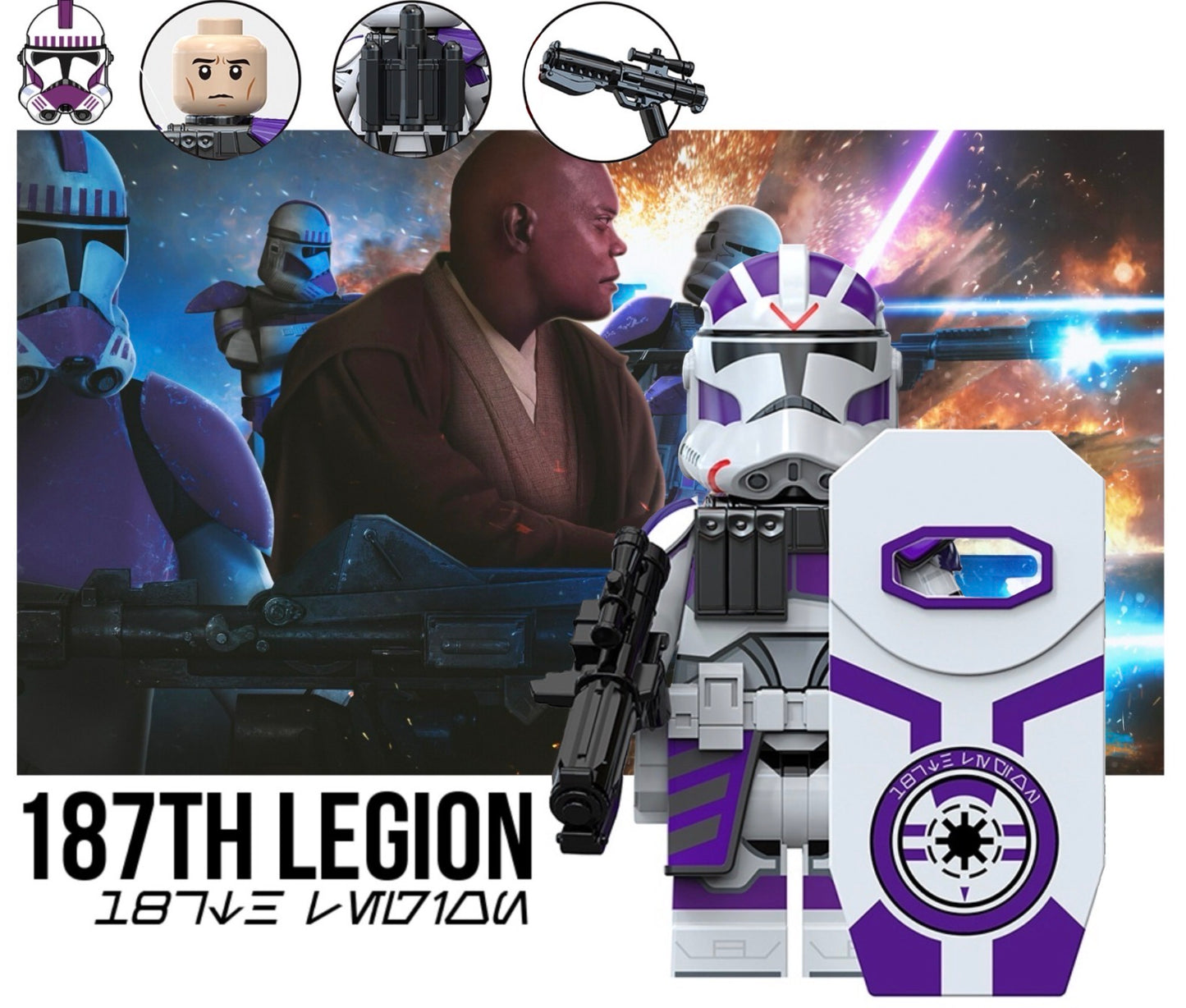 MINIFIGURE STAR WARS UNIVERS: 187th CLONE TROOPER  Custom