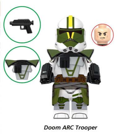 MINIFIGURE CLONETROOPER DOOM ARC TROOPER custom