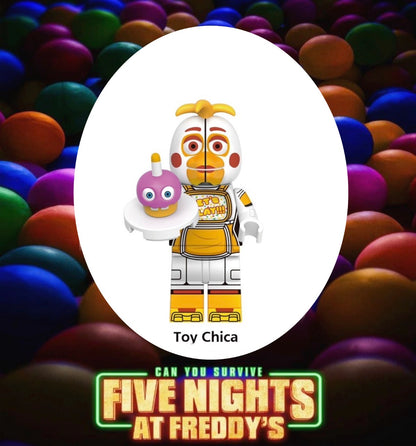 MINIFIGURE HORREUR UNIVERS: TOY CHICA "FIVE NIGHTS AT FREDDY’S"CUSTOM