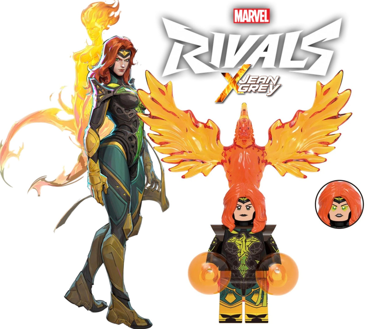 PREVENTE MINIFIGURE MARVEL UNIVERS: JEAN GREY RIVALS Custom Disponibilité Novembre 2026