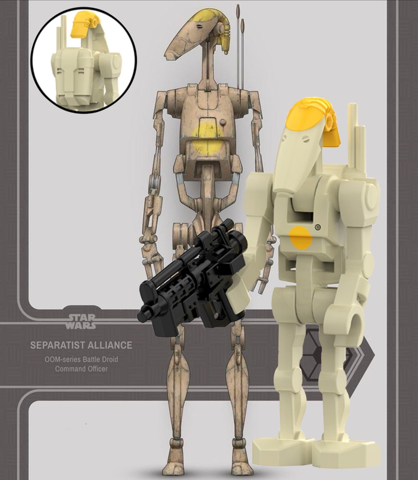 PREVENTE MINIFIGURE STAR WARS UNIVERS:  BATTLE DROID CUSTOM Disponibilité mi-septembre 2026