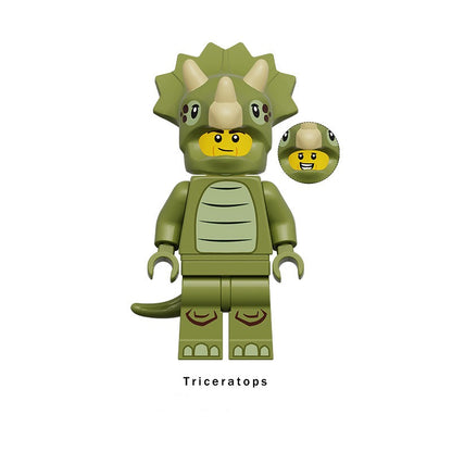 MINIFIGURE DÉGUISEMENT UNIVERS: TRICÉRATOPS custom