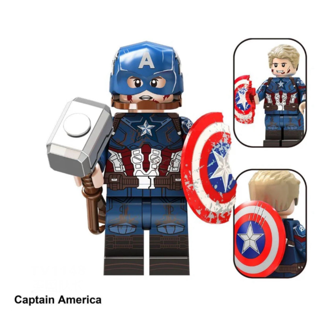 MINIFIGURE MARVEL UNIVERS: CAPTAIN AMERICA custom