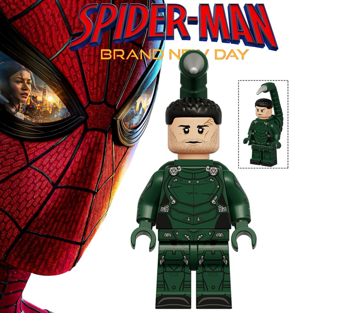 PREVENTE MINIFIGURE MARVEL UNIVERS (SPIDERMAN): SCORPION Custom Disponibilité début octobre 2026