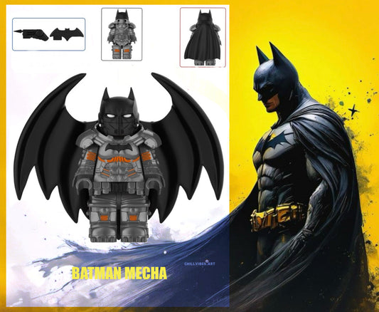 ♥️♥️♥️MINIFIGURE DC UNIVERS: BATMAN MECHA (BLACK) ♥️♥️♥️custom