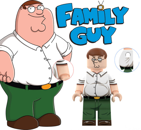 PREVENTE MINIFIGURE FAMILY GUY UNIVERS: PETER GRIFFIN (VERSION A) Custom Disponibilité fin septembre 2025