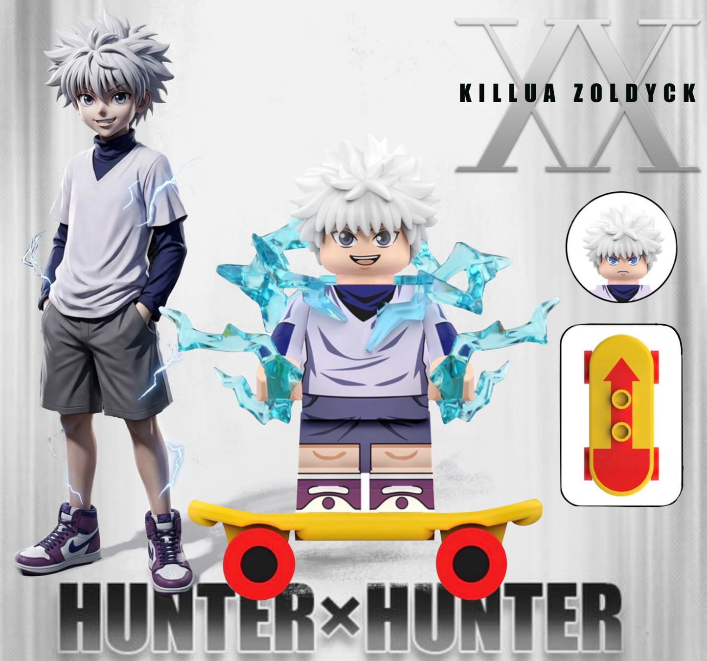 PREVENTE MINIFIGURE HUNTER X HUNTER UNIVERS: KILLUA ZOLDYCK CUSTOM Disponibilité mi-septembre 2026