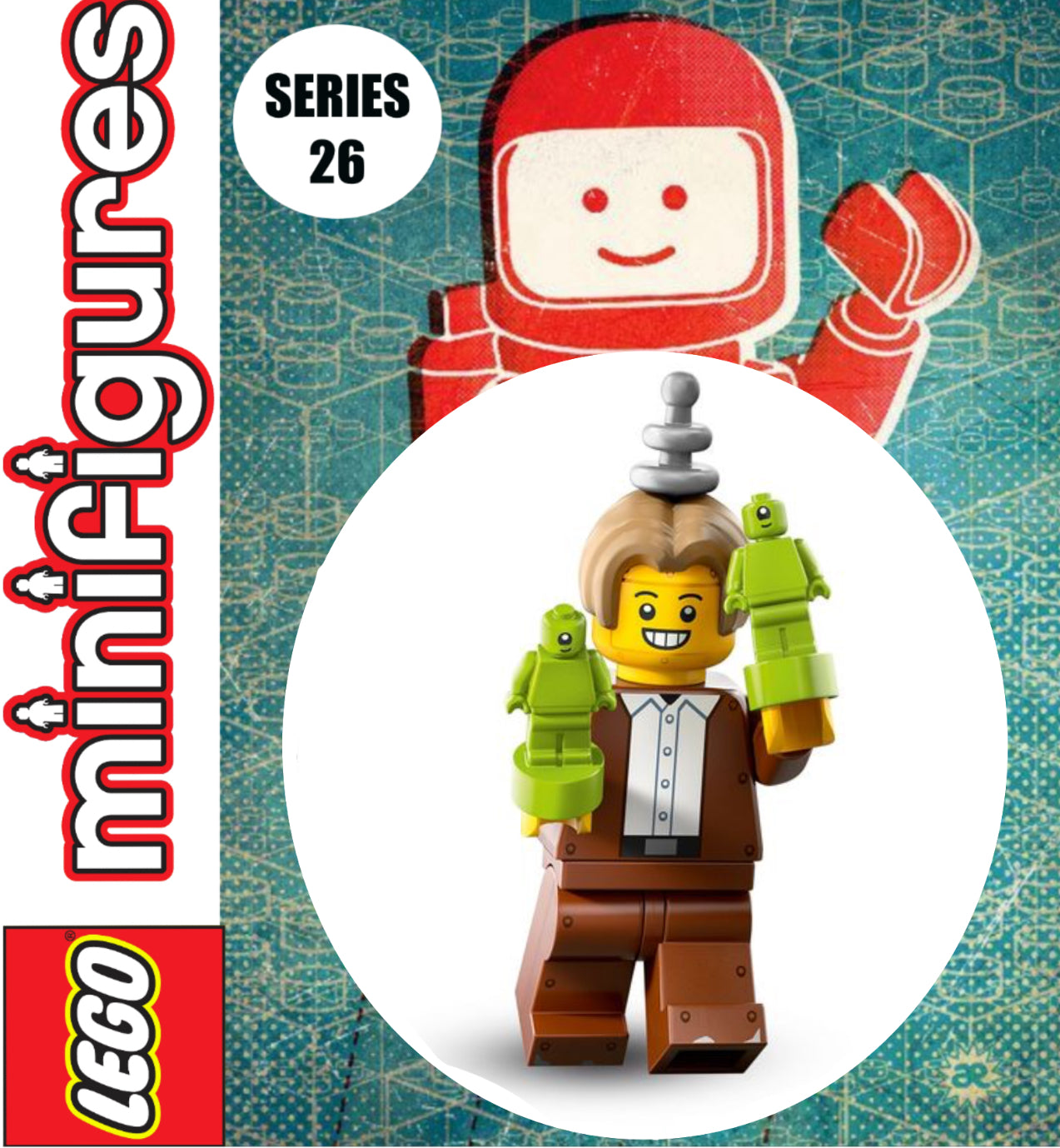 MINIFIGURE SPACE SÉRIES 26: Robot Human Suit for Tiny Aliens "socle+fascicule" custom