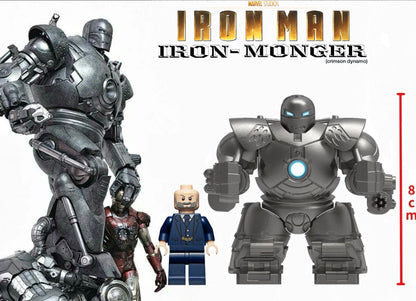 PREVENTE BIG MINIFIGURE MARVEL UNIVERS: IRON-MONGER (crimsom dynamo) Custom Disponibilité mi-septembre 2026