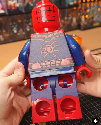 PREVENTE♥️♥️♥️GIANT MINIFIGURE MARVEL UNIVERS: SPIDERMAN HOME COMING 21,5CM ♥️♥️♥️custom Disponibilité Minifigures fin janvier 2026