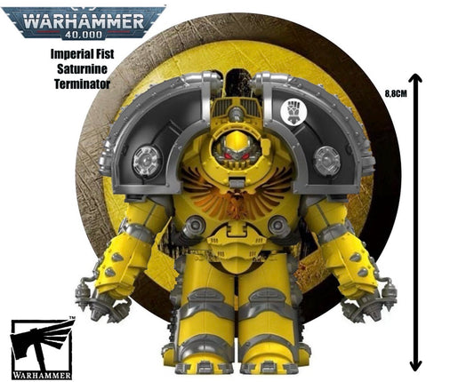 MINIFIGURE WARHAMMER 40K UNIVERS: Imperial Fist Saturnine Terminator(8,8cm)custom