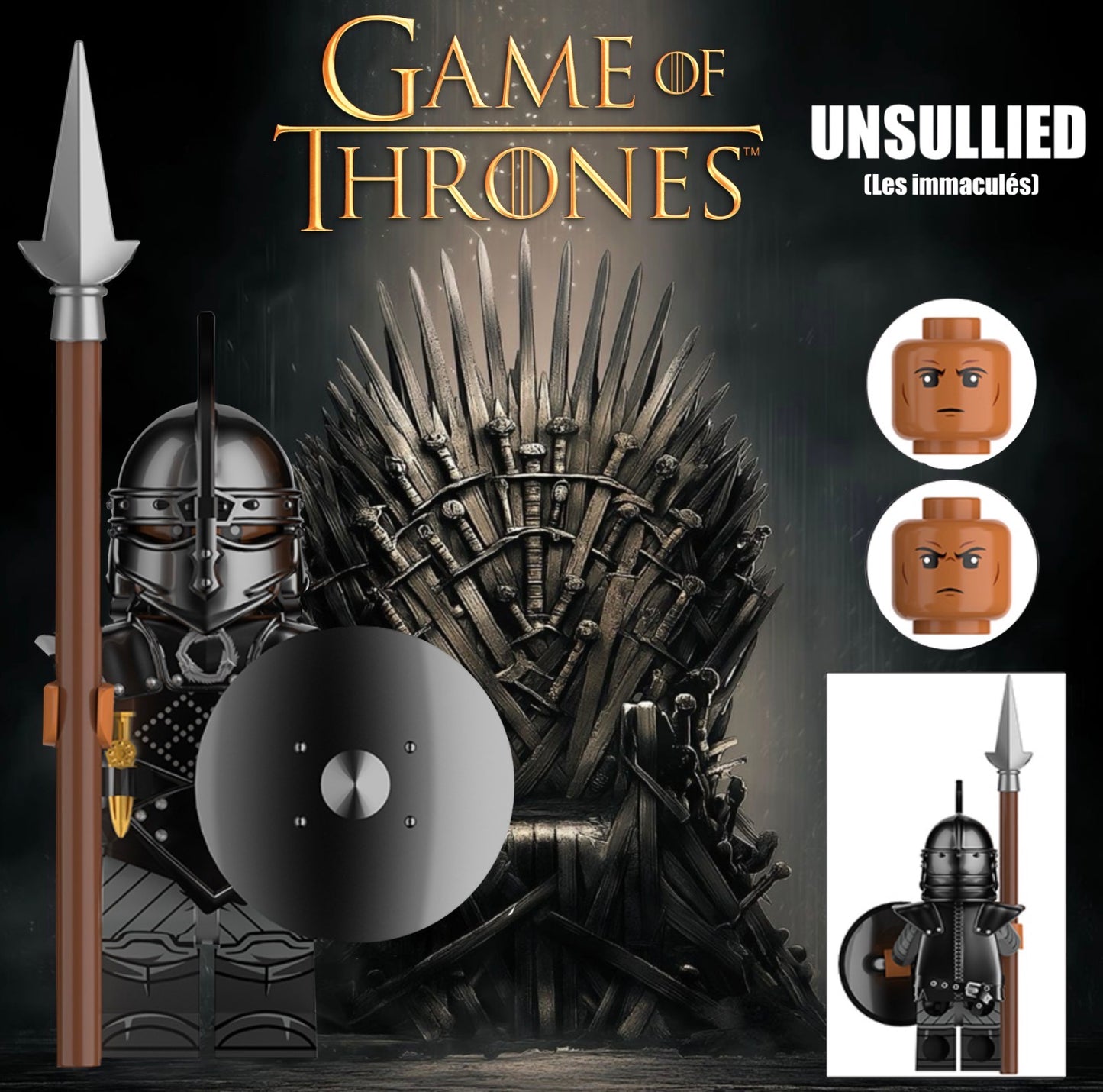 PREVENTE MINIFIGURE GAME OF THRONES UNIVERS: UNSULLIED (version A) Custom Disponibilité fin septembre 2026
