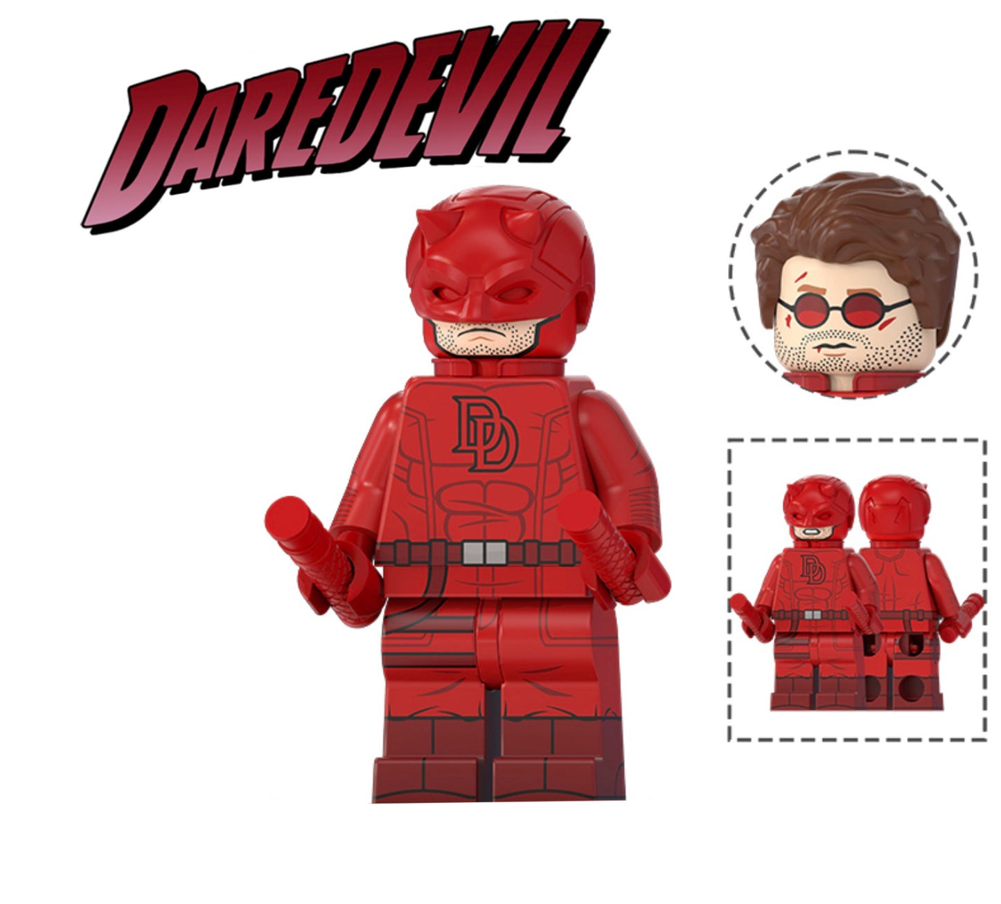 MINIFIGURE MARVEL UNIVERS (SPIDERMAN): DAREDEVIL Custom