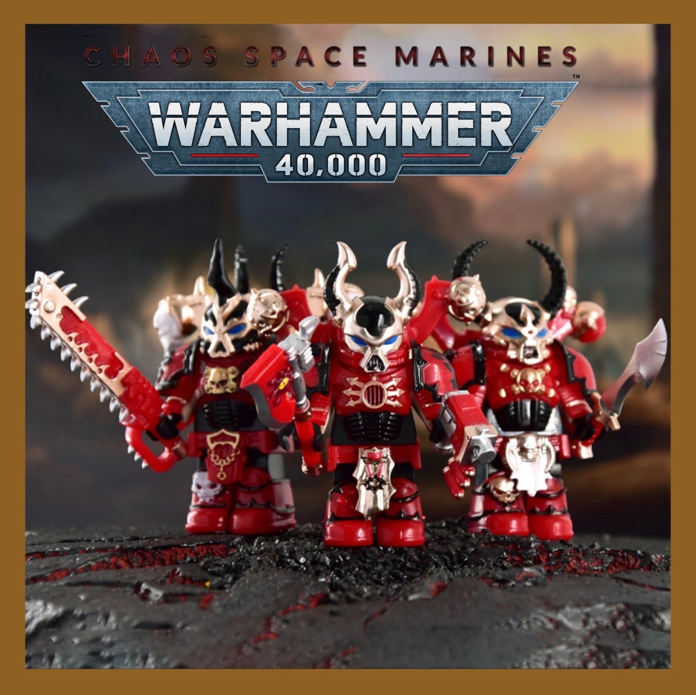 PREVENTE MINIFIGURE WARHAMMER 40K UNIVERS: RED CORSAIRS custom Disponibilité fin juin 2026