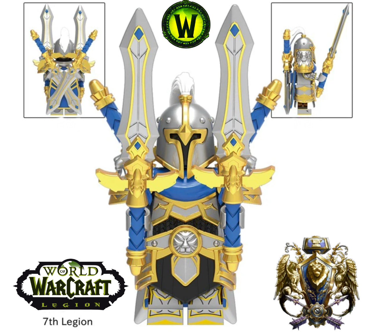 PREVENTE♥️♥️♥️MINIFIGURE WORLD OF WARCRAFT UNIVERS: 7th LEGION ♥️♥️♥️ custom Disponibilité fin septembre 2025
