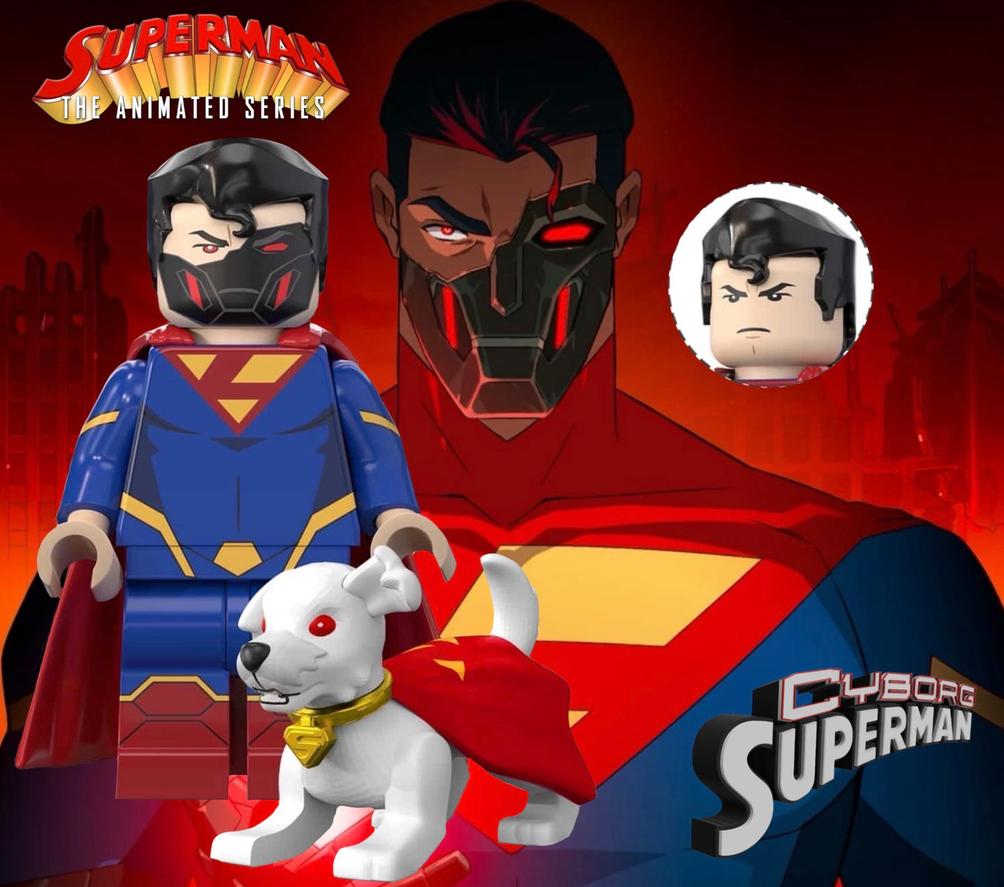 PREVENTE MINIFIGURE DC COMICS UNIVERS: CYBORG SUPERMAN Custom Disponibilité fin Octobre 2026