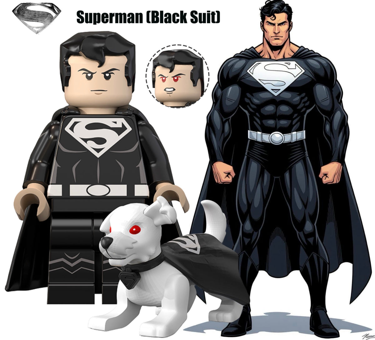 PREVENTE MINIFIGURE DC COMICS UNIVERS: SUPERMAN BLACK SUIT Custom Disponibilité fin Octobre 2026