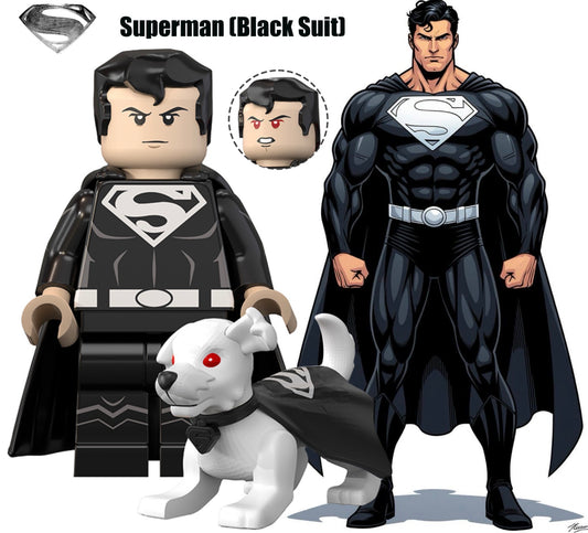 PREVENTE MINIFIGURE DC COMICS UNIVERS: SUPERMAN BLACK SUIT Custom Disponibilité fin Octobre 2026
