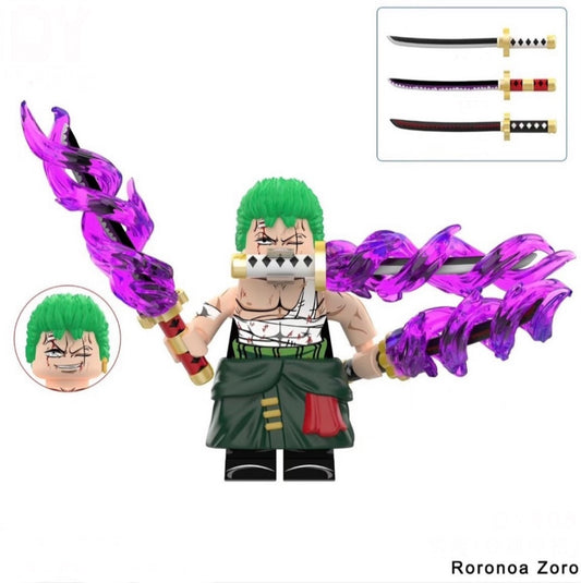 ♥️♥️MINIFIGURE RORONOA ZORO ♥️♥️custom