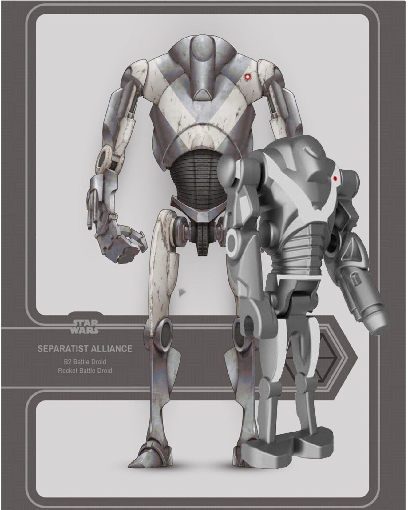 MINIFIGURE STAR WARS UNIVERS: B2-RP BATTLE DROID  custom